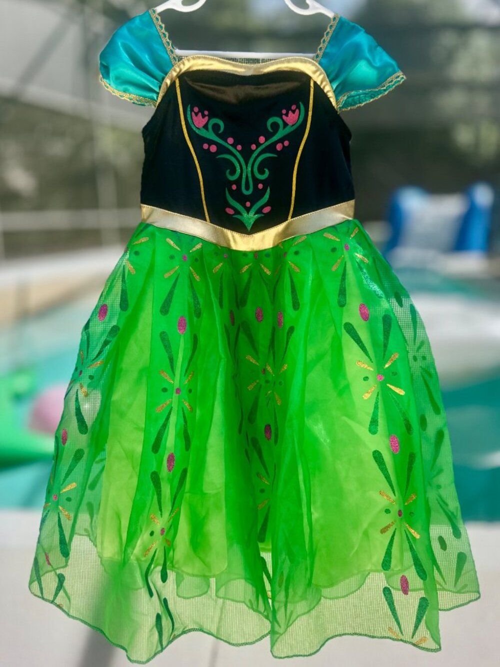 Relibeauty Frozen Anna Inspired Princess Costume Dress Girls 3T